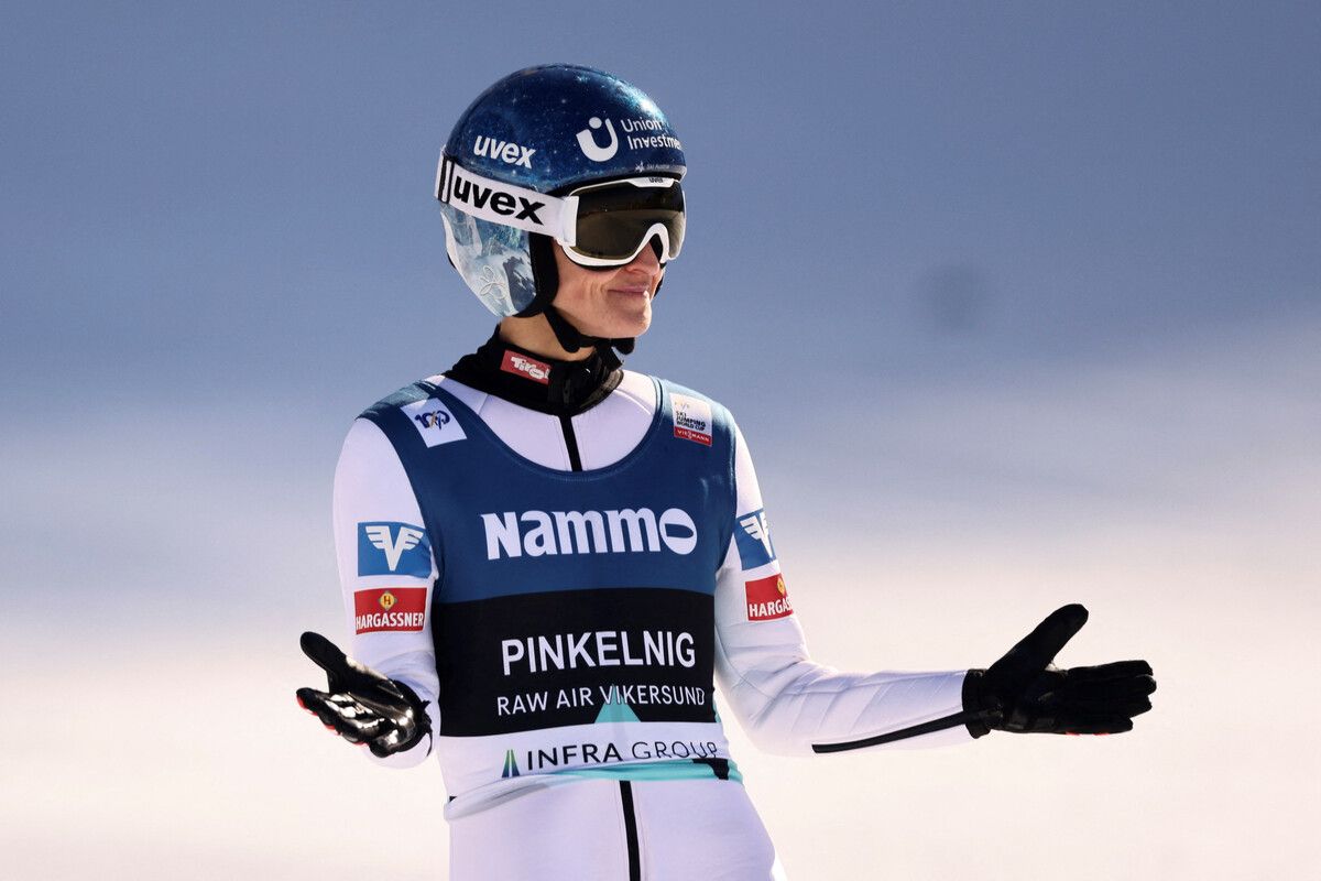 Die Weltcup-Gesamtzweite Eva Pinkelnig feierte in diesem Winter Siege in Oberstdorf, Sapporo, Ljubno und zweimal in Hinzenbach.GEPA