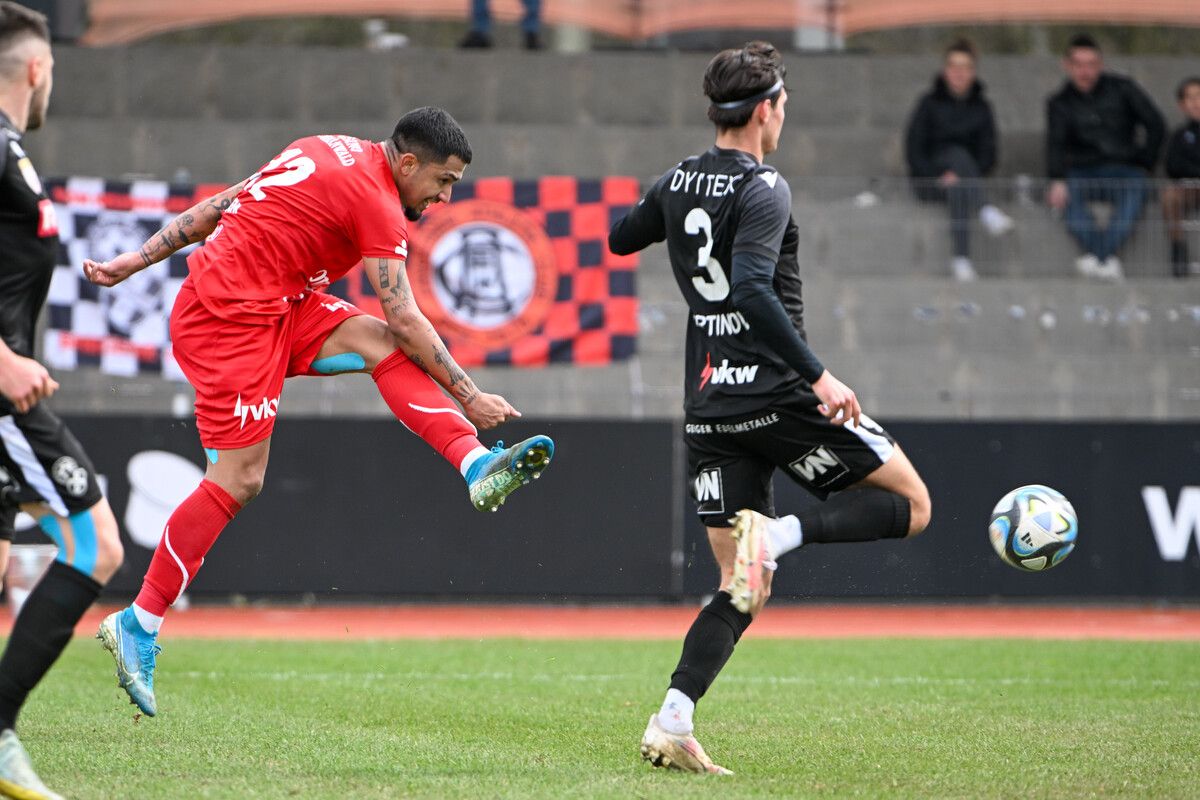 Dornbirns „alter“ Neuzugang Renan traf zuletzt beim Derbysieg in Bregenz zum 4:1-Endstand und könnte heute erstmals wieder vom Start weg auflaufen.gepa