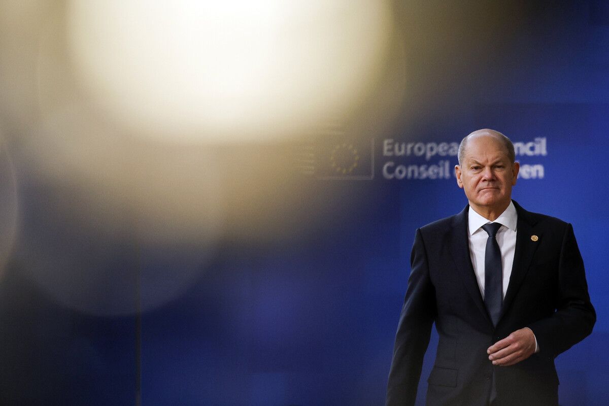 Durch das veröffentlichte Tonband gerät auch Deutschlands Kanzler Olaf Scholz unter Druck.AP
