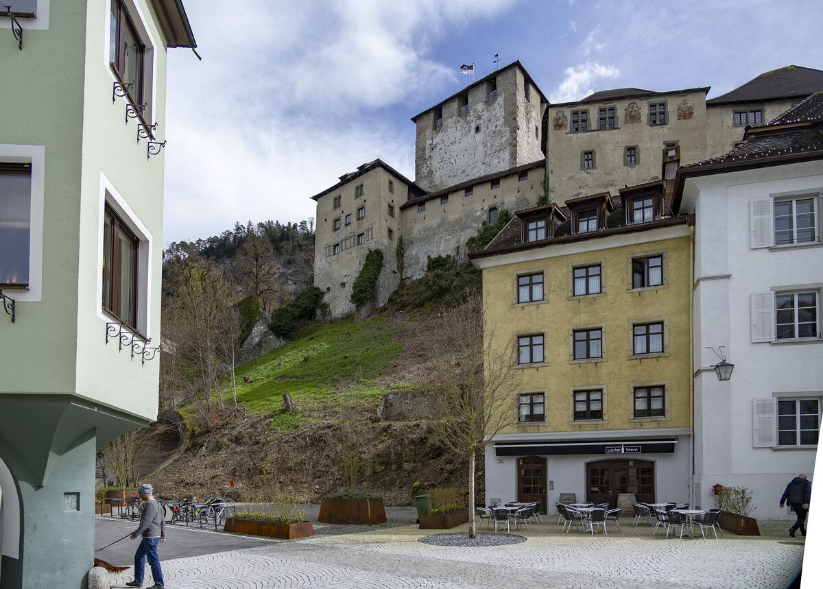 Ein Blick in die Marokkanerstraße am Fuße des Burghangs.VN/Paulitsch