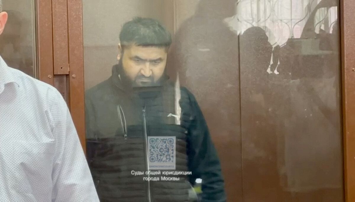 Einer der Terrorverdächtigen in Moskau vor Gericht.Reuters