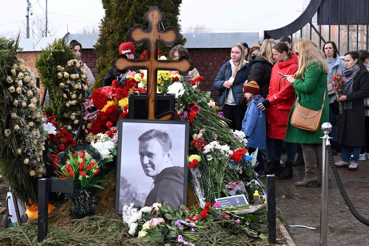 Erstmals sprach Putin über den Tod von Oppositionsführer Alexei Nawalny.AFP