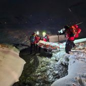 Bergung bei Nacht und Sturm