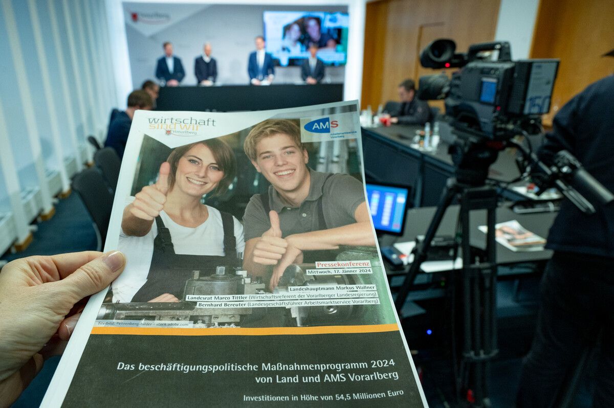 Für beschäftigungspolitische Maßnahmen gibt Vorarlberg in diesem Jahr 54,5 Millionen Euro aus.Land Vorarlberg/A. Serra