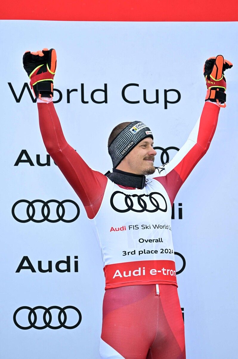 Genoss noch einmal den Sprung auf das Treppchen: Manuel Feller.apa