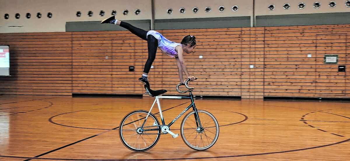 Gioia Tropiano bei ihrem ersten Wettkampf in Sulz.BMX-Club Bludenz