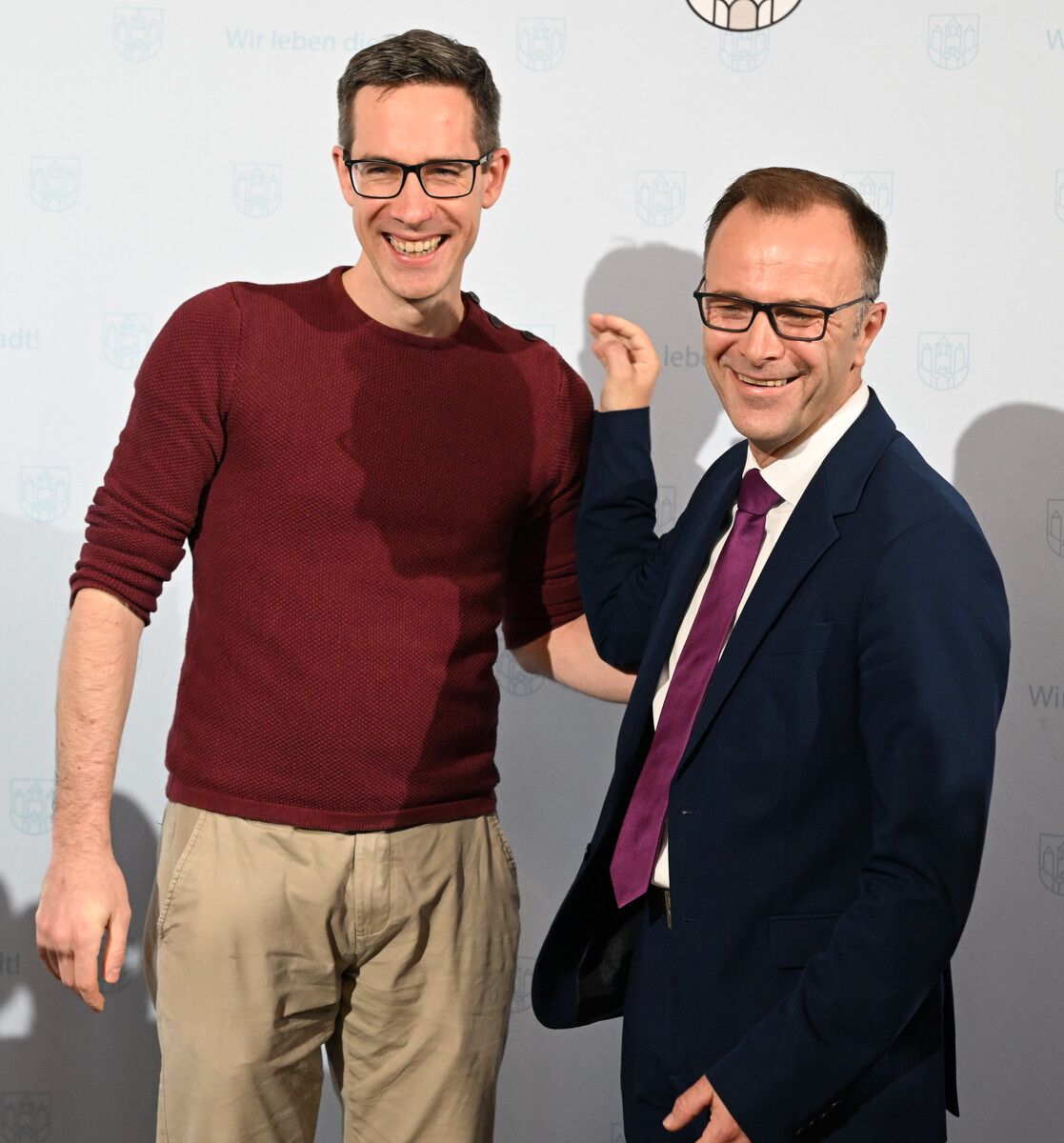 Harmonieren auch nach Wahlschluss noch: der neue Salzburger Bürgermeister Bernhard Auinger (r.) und Kay-Michael Dankl.APA