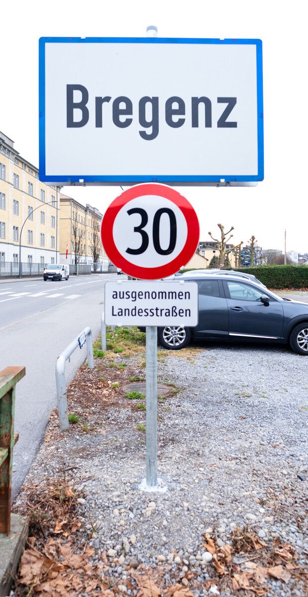 In Bregenz gilt seit Kurzem flächendeckend Tempo 30 im Ortsgebiet. Stadt