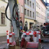 Bauarbeiten in der Schlossergasse