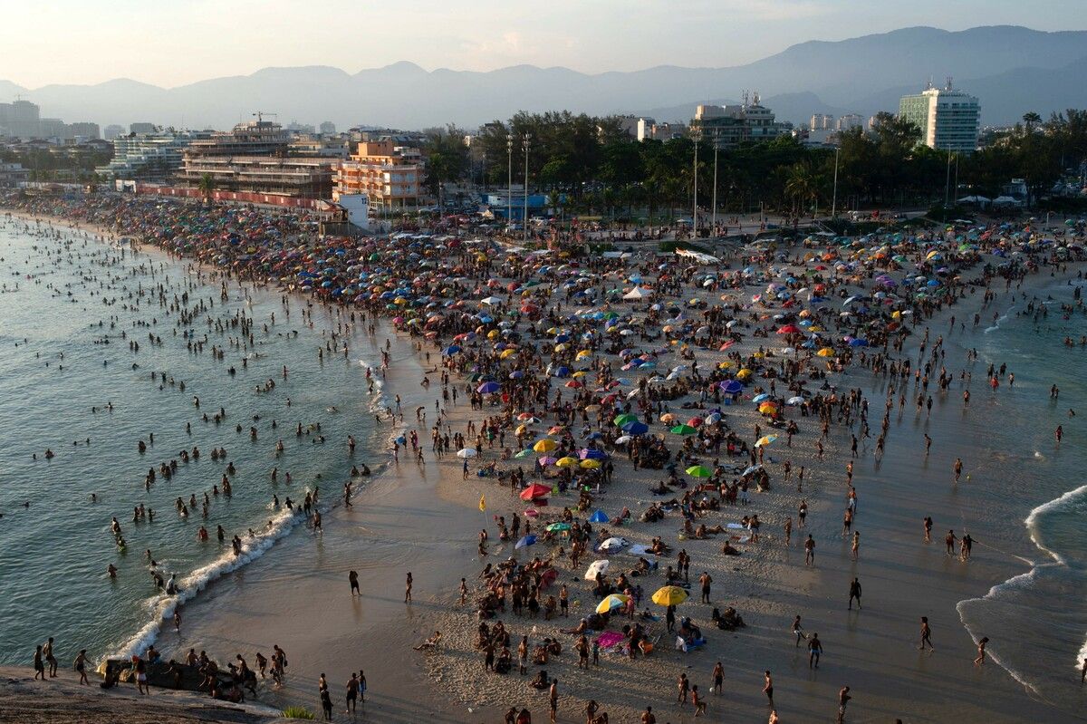 In Rio de Janeiro herrschen derzeit sehr hohe Temperaturen. afp