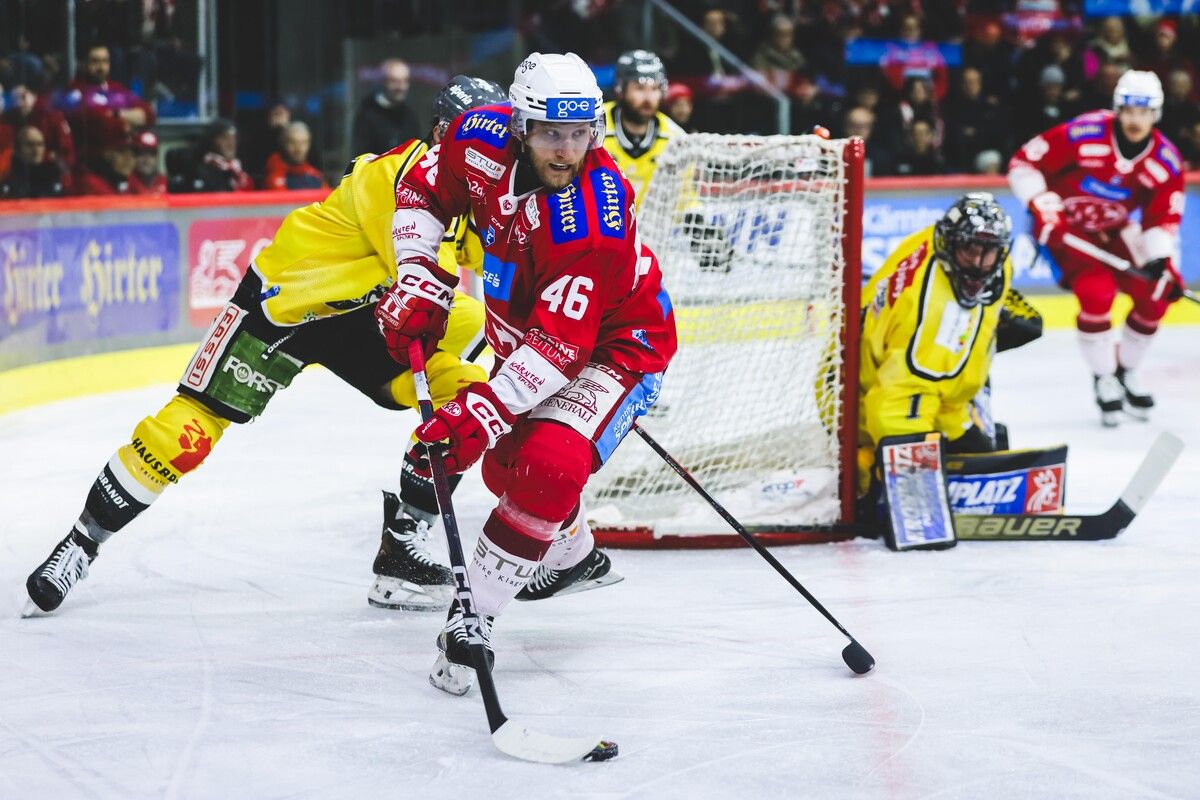 Johannes Bischofberger steht mit dem KAC im Finale.Gepa