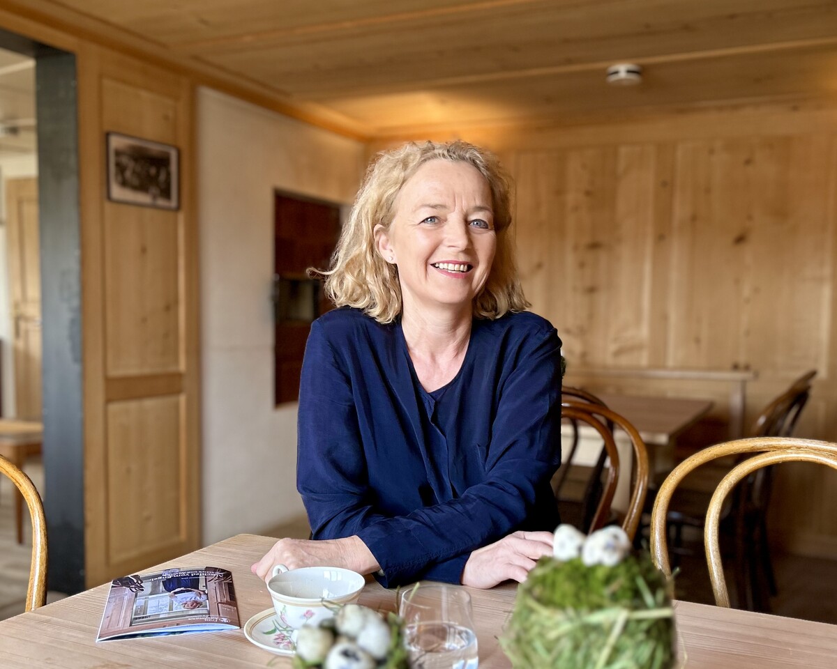 Karin Kaufmann nimmt Abschied vom „Engel“ in Egg. VN/MAIER