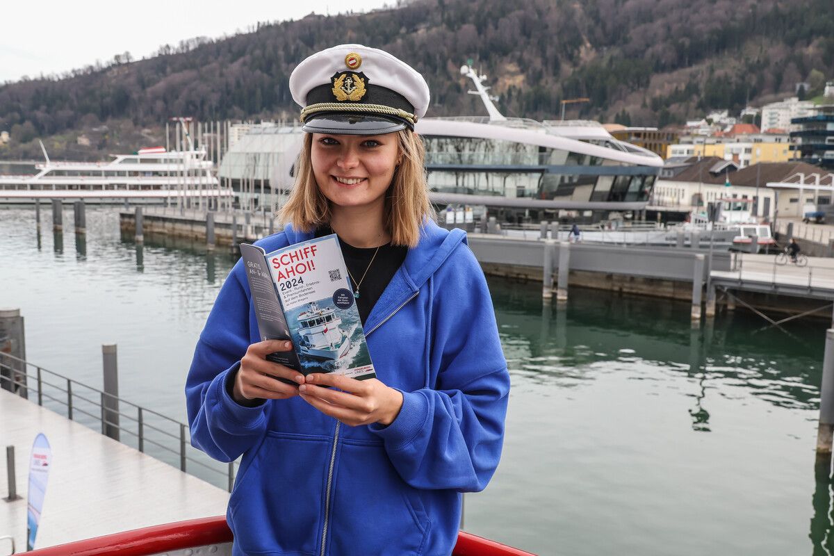 Leinen los am Bodensee! Bianca Kaufmann (19) aus Hittisau kennt den Fahrplan schon. VN/Steurer