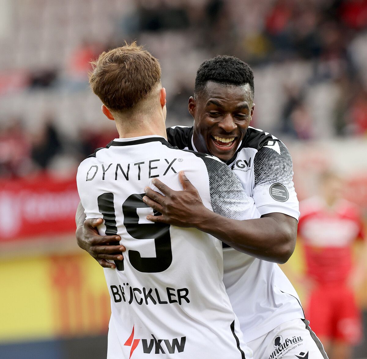 Lukas Brückler und Yannik Wanner zeigten sich beim Kapfenberger SV in Spiellaune und erzielten auch die Treffer zum 1:0 und 2:0. gepa