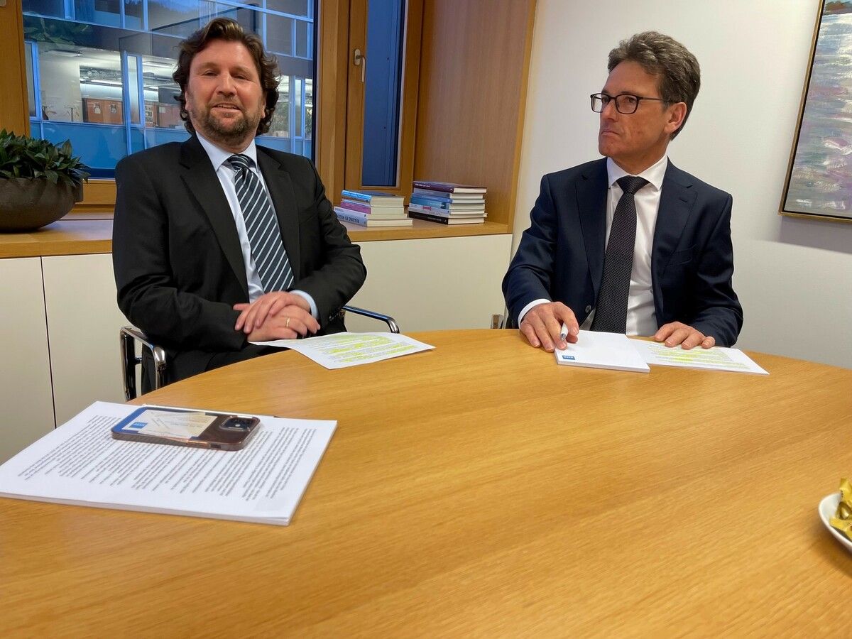 Michel Haller (l.) und Wilfried Amann nahmen am Freitagabend Stellung.
