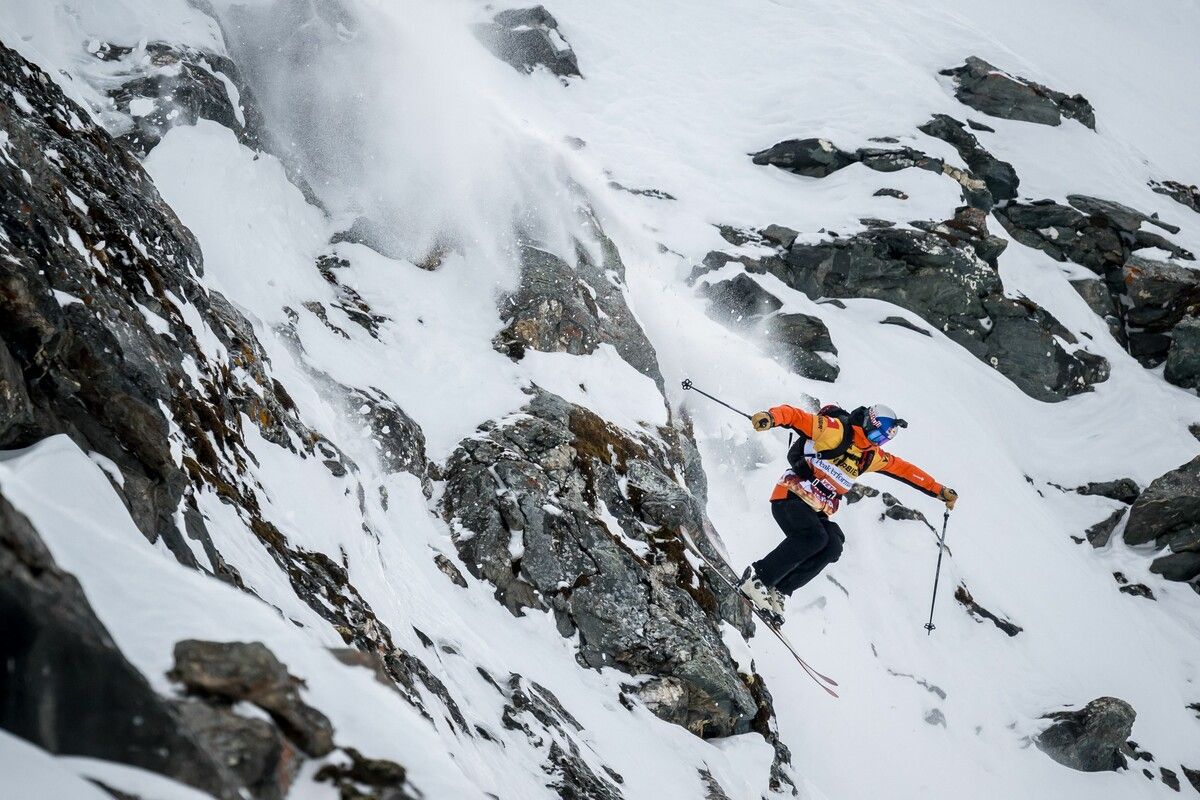 Mit einem zweiten Platz beim Tourfinale in Verbier fixierte Max Hitzig seinen ersten FWT-WM-Titel.afp