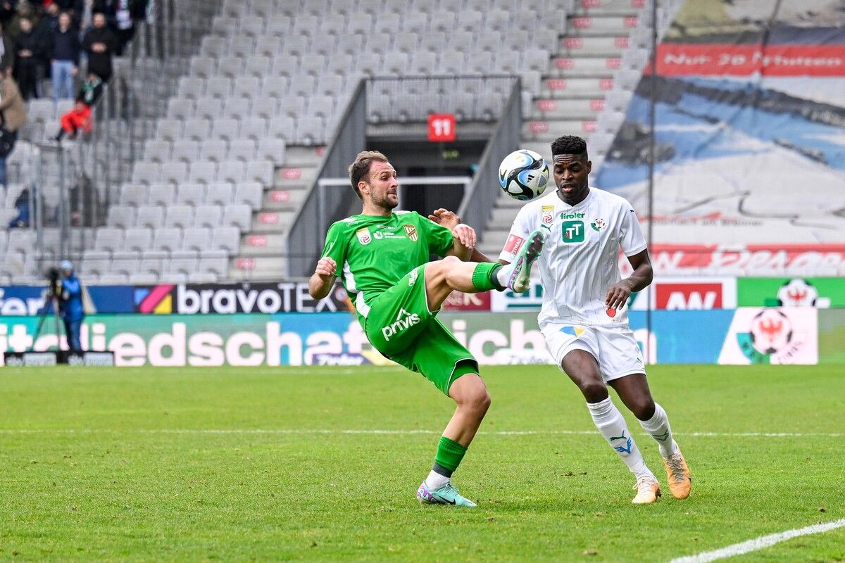 Nico Gorzel zeigte im ersten Spiel gegen die WSG Tirol, wie wertvoll er für die Lustenauer sein kann.Gepa