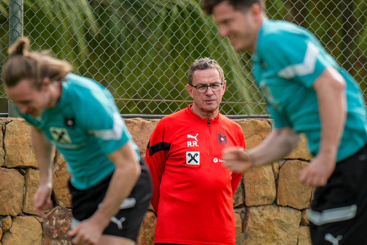 ÖFB-Teamchef Ralf Rangnick fand in Marbella perfekte Bedingungen vor, um seine Mannschaft auf die nächsten Aufgaben vorzubereiten.gepa