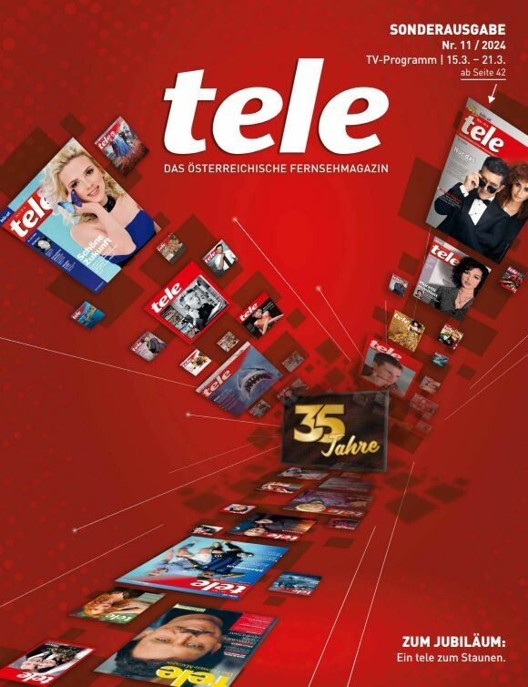Sonderausgabe zum Jubiläum. Laut Mediaanalyse lesen 986.000 Menschen Tele.
