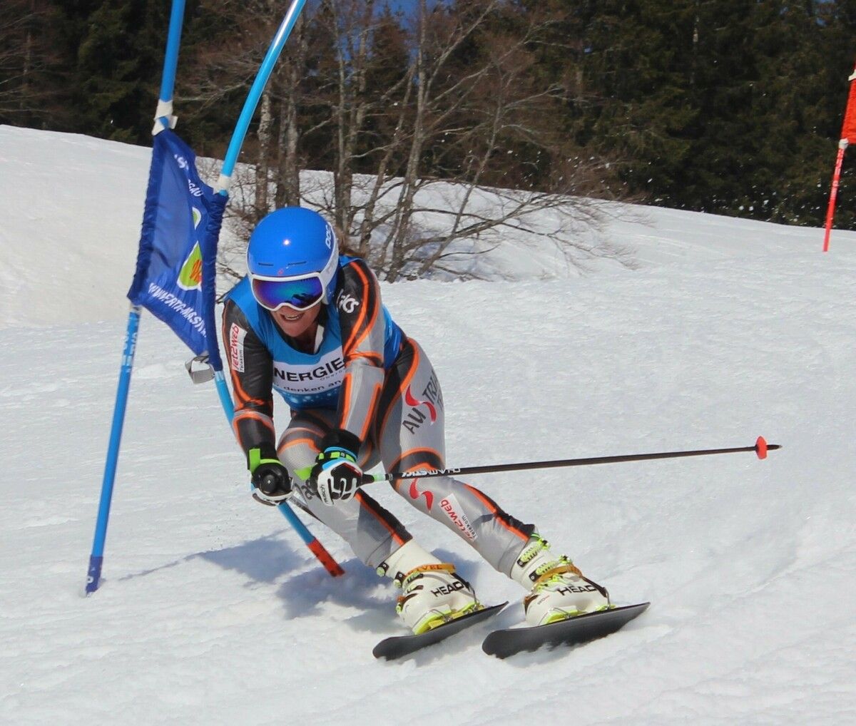 Stefanie Klocker wurde Europameisterin bei den Damen im Slalom und in der Kombi und gewann Silber im Riesenslalom.⇒Privat