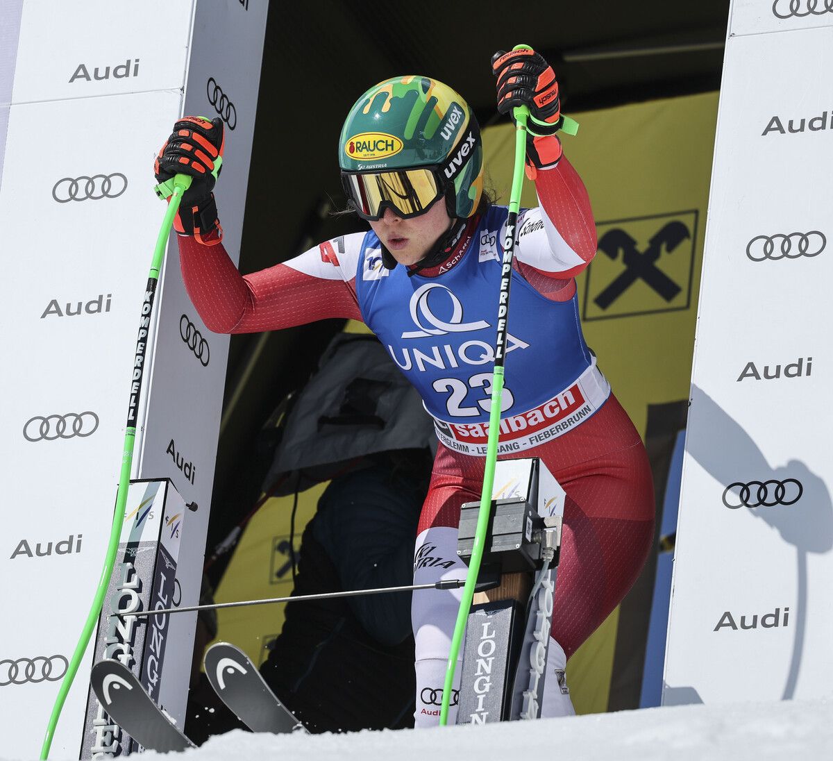 Victoria Olivier bei ihrem ersten Start im Weltcup.Gepa