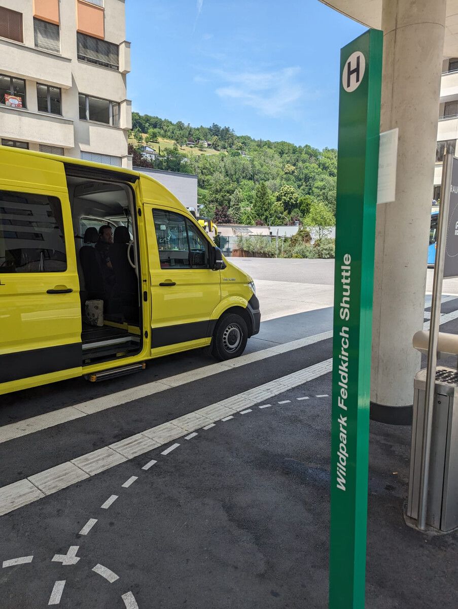 Vom Bahnhof Feldkirch bis zum Wildpark fährt der Bus im 15-Minuten-Takt. Stadt FK