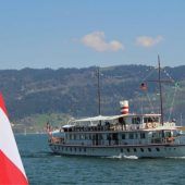 Der Osterhase genießt auf der MS Oesterreich