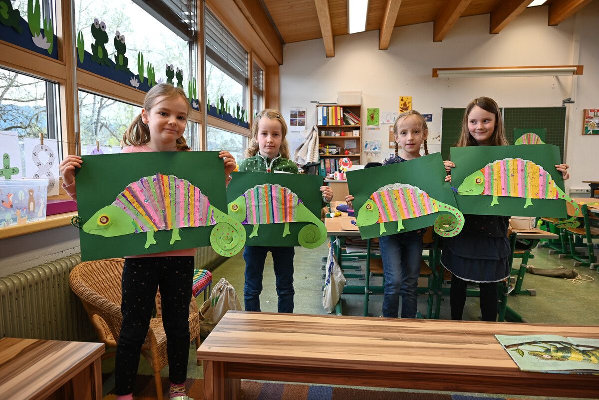 An der Volksschule Hasenfeld durften sich die Schüler bei ihren Projekttagen kreativ austoben. bvs