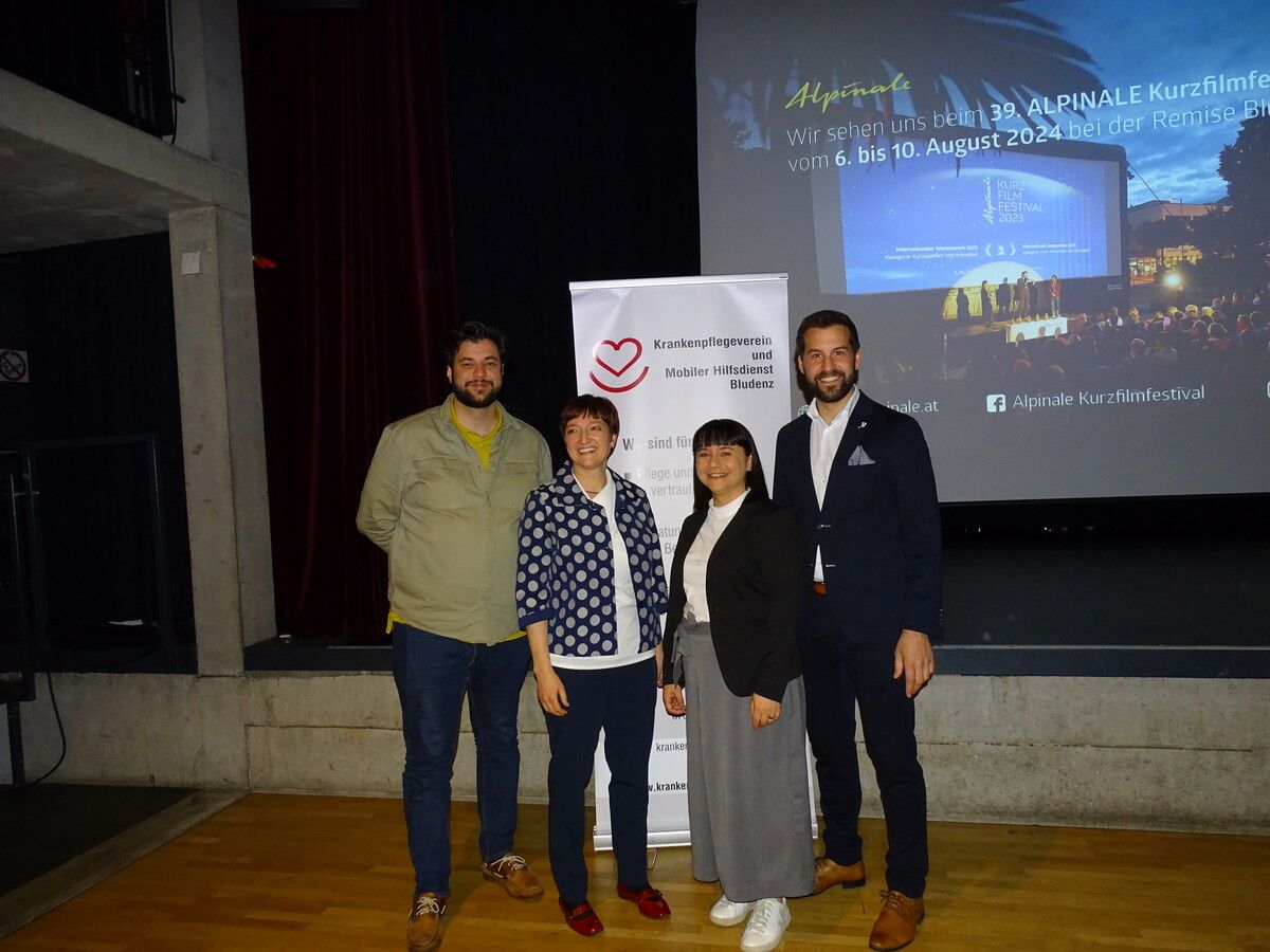 Cenk Dogan, Simona Marinier, Manuela Mylonas und Simon Tschann. KPV Bludenz