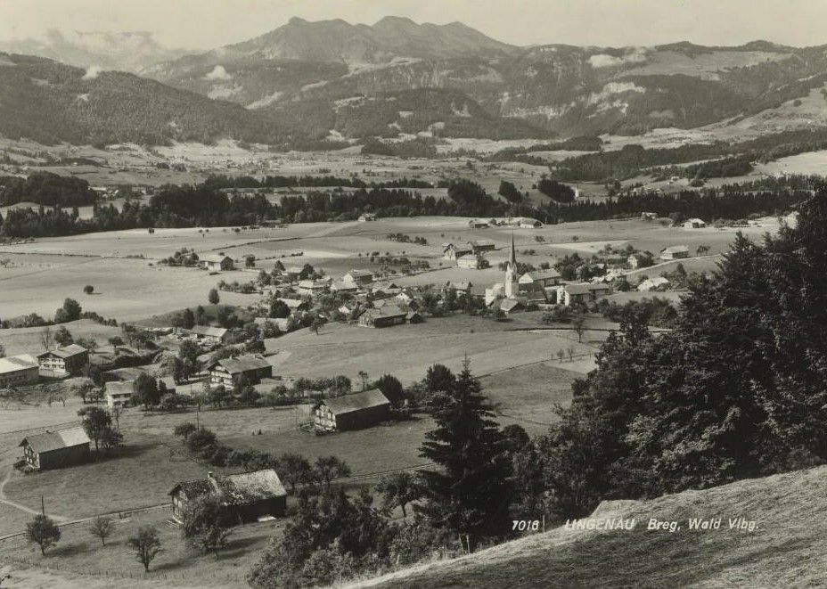 Das Erscheinungsbild von Lingenau vor rund hundert Jahren.ME