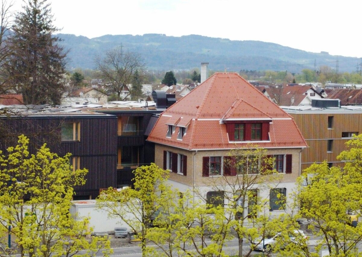 Das Paulihaus im Altacher Zentrum erstrahlt wieder in frischem Glanz. Gemeinde Altach