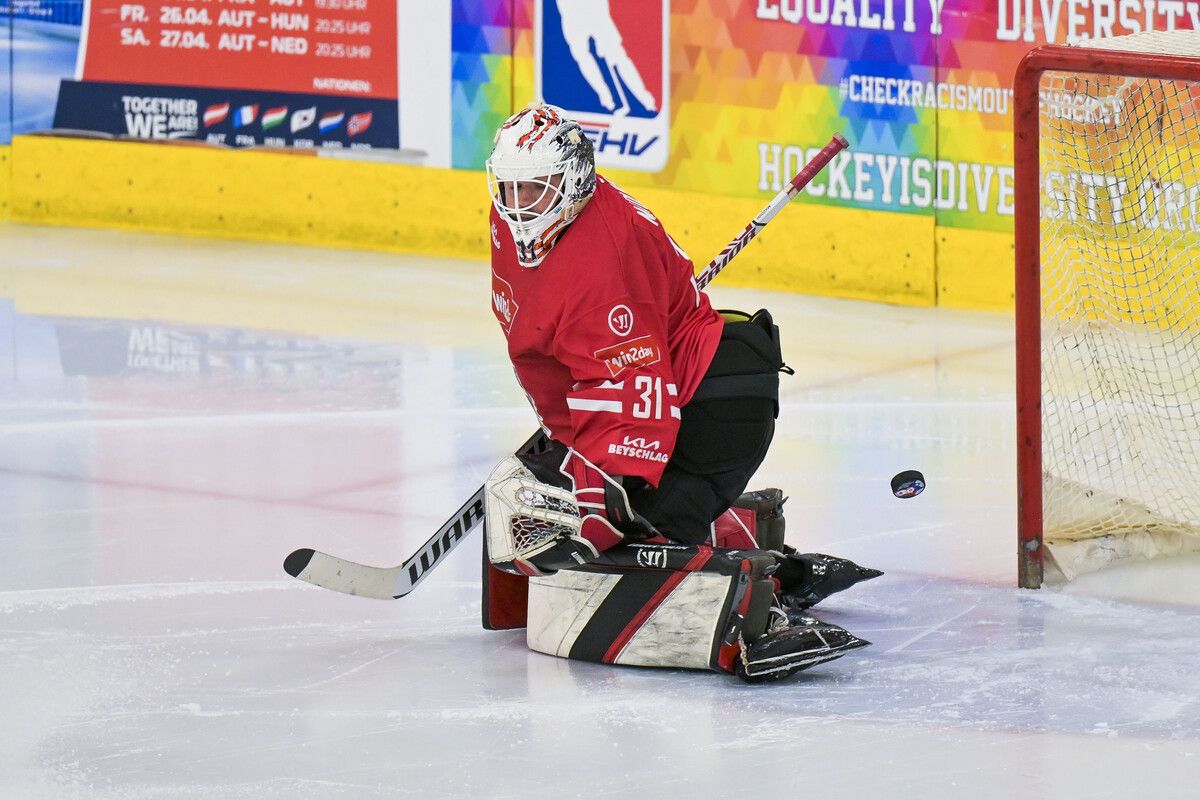 David Madlener ist mit dem Nationalteam gegen Deutschland gefordert.Gepa