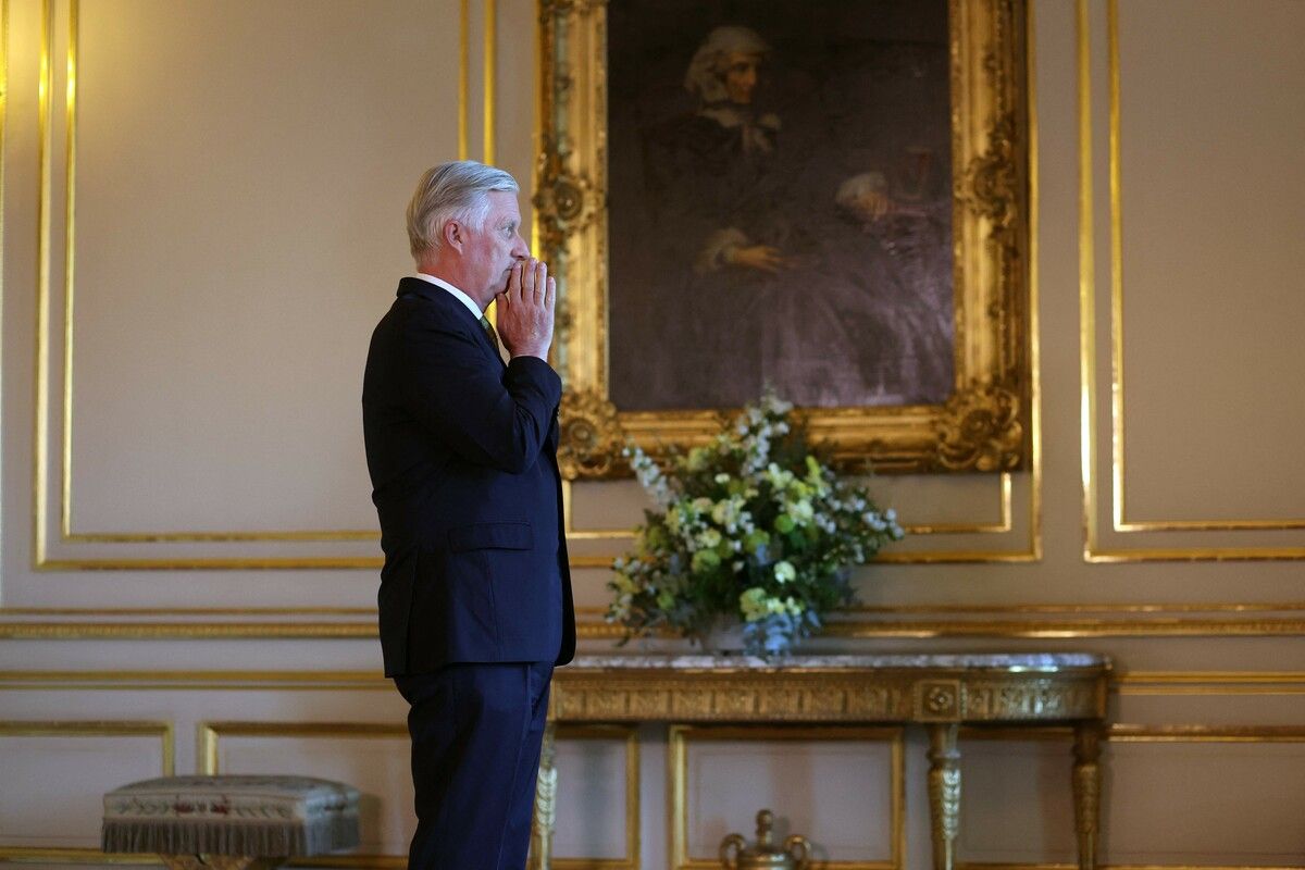 Der belgische König hieß die Staats- und Regierungschefs im Königspalast willkommen.AFP