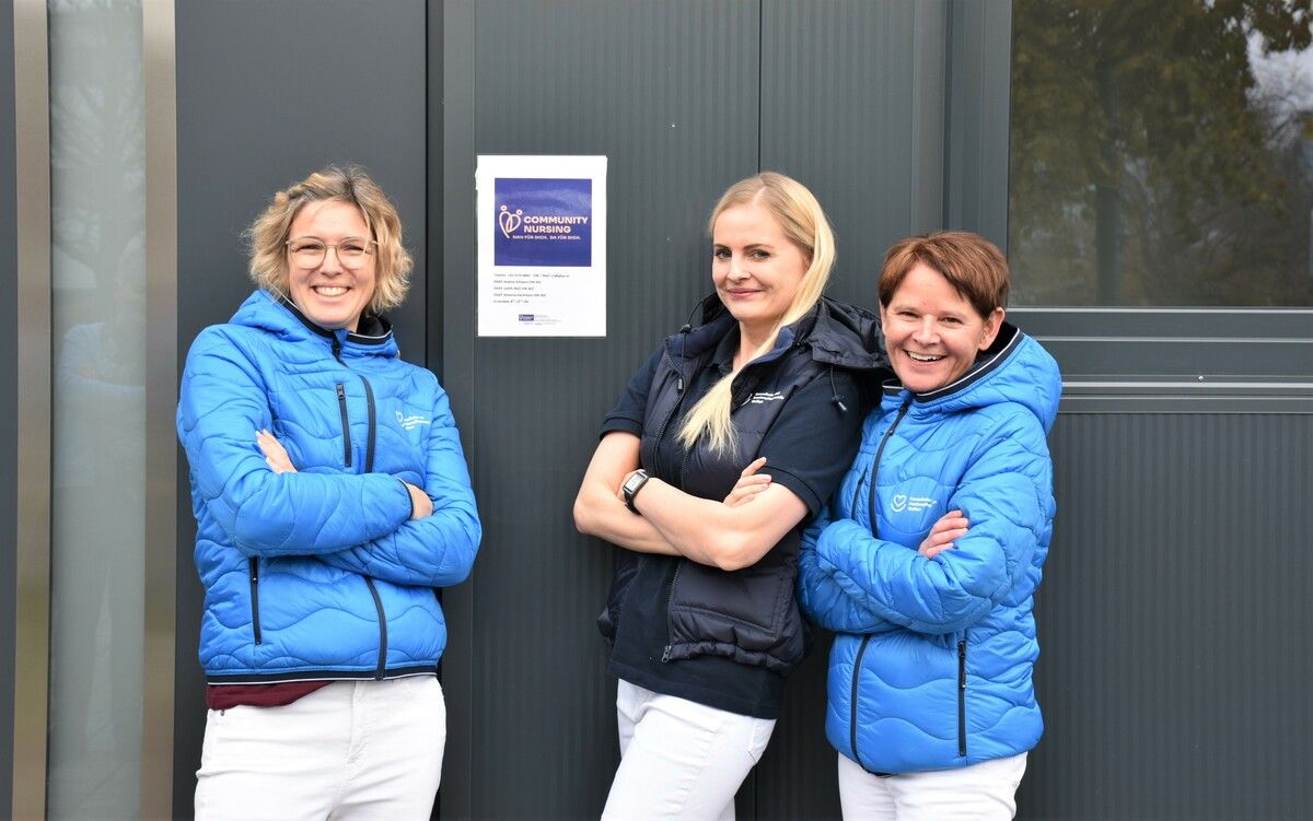 Die Community Nurses in Wolfurt (v.l.): Johanna Kaufmann, Judith Moll und Andrea Schwarz. Tina Winkler