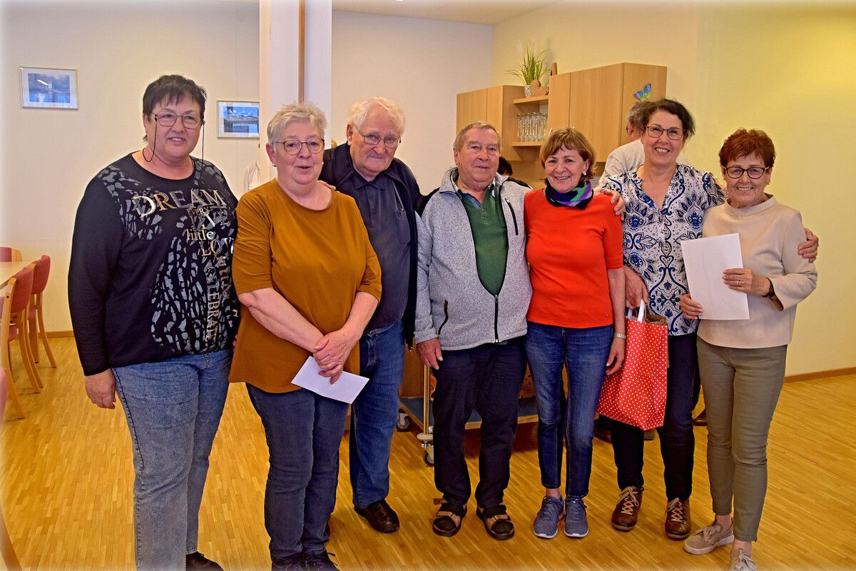Die erfolgreichen Jasserinnen und Jasser des PVÖ Bludenz.Ludwig Weg