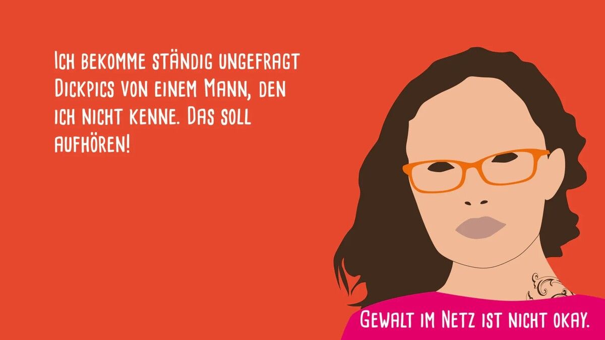 Die Kampagne behandelt verschiedene Formen von Gewalt. Amazone