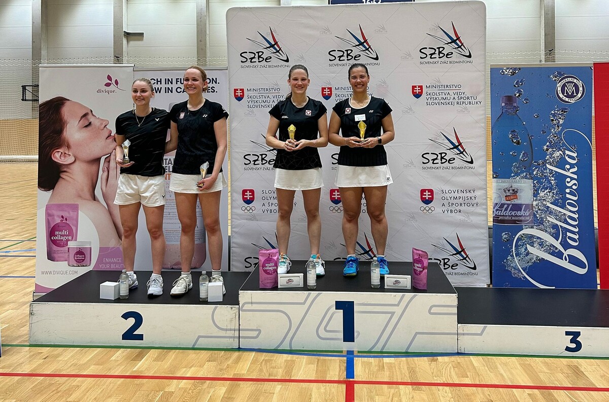 Die Ländle-Badminton-Damen strahlten nach ihrem erfolgreichen Turnier in der Slowakei. Marting Göggel & ÖBV