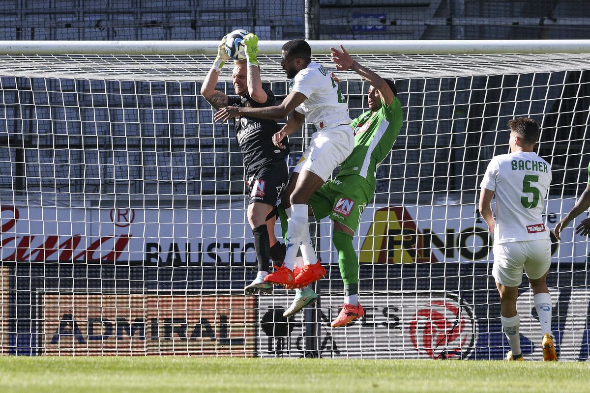 Die Lustenauer Defensive hielt gegen die WSG dicht – nur stand die Null auch vorne.gepa