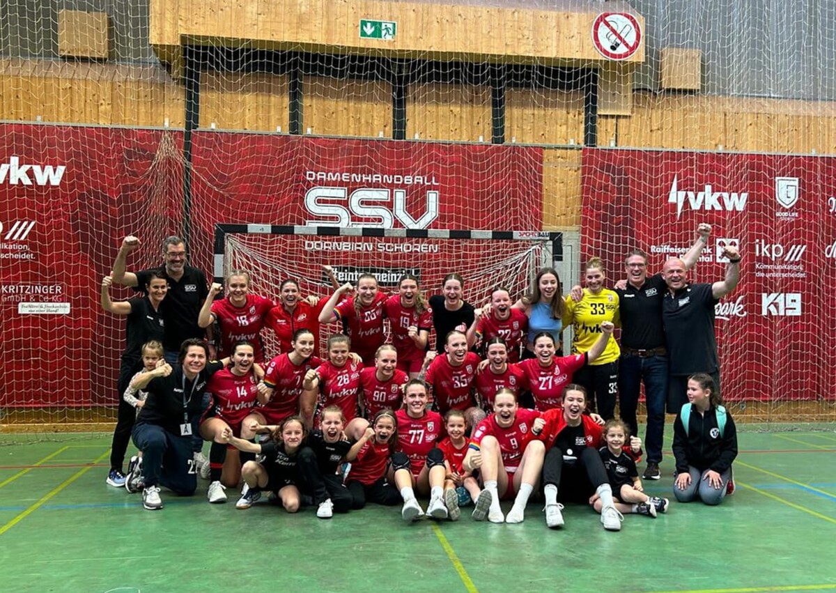 Die Meistermannschaft des SSV Dornbirn-Schoren. SSV