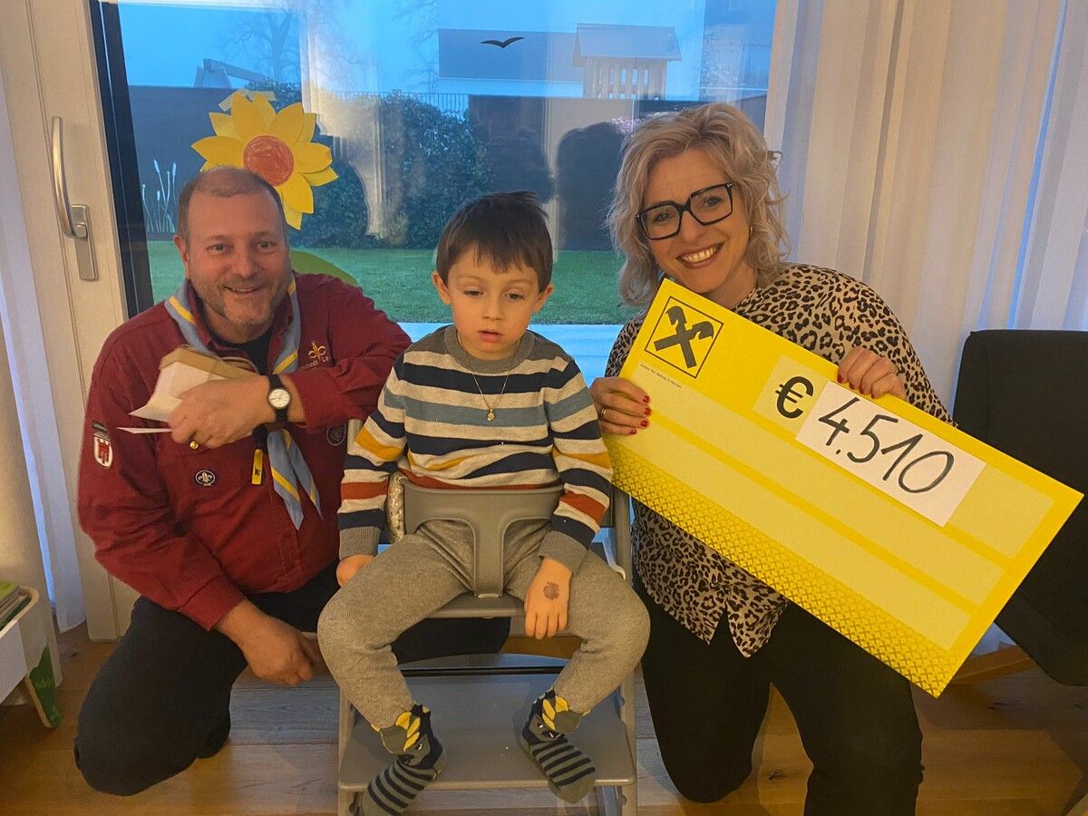 Die Pfadigruppe St. Martin zeigt solidarisches Engagement durch finanzielle Hilfe für lokale Familien.Pfadigruppe St. Martin Altenstadt-Levis