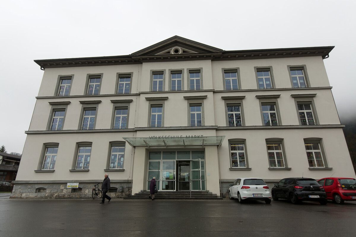 Die Volksschule Markt in Götzis wird generalsaniert. VN/Paulitsch