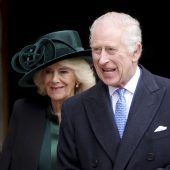 Bestens gelaunt zeigte sich König Charles bei der Ostermesse in Windsor. »C9