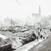 Die furchtbare Feuersbrunst in Fraxern