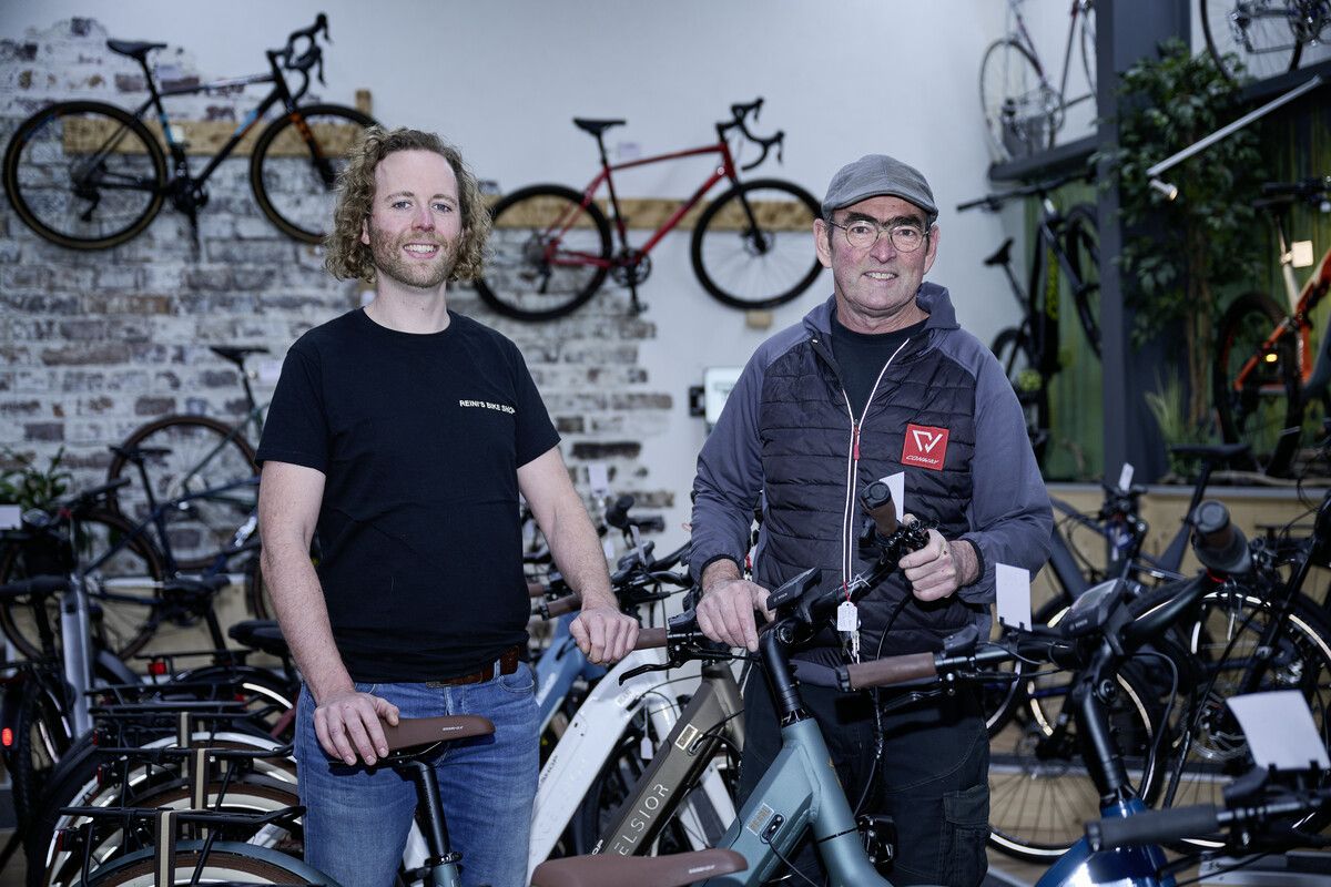 Gelungene Übernahme: Christoph Hämmerle hat das Fahrradfachgeschäft von seinem Vater Reini in Lustenau übernommen. M.hagen