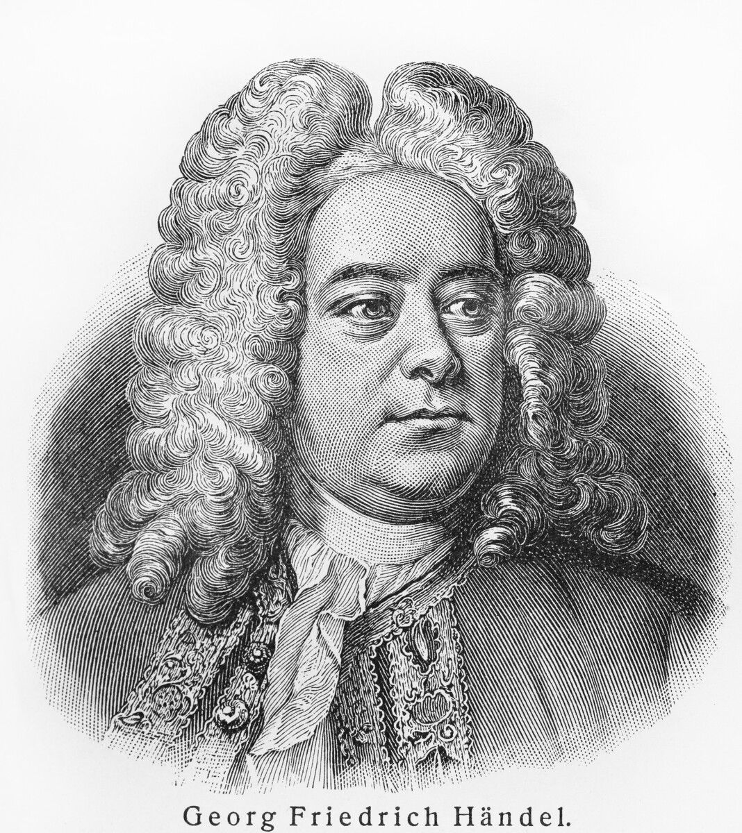 Georg Friedrich Händel (1685–1759).Shutterstock