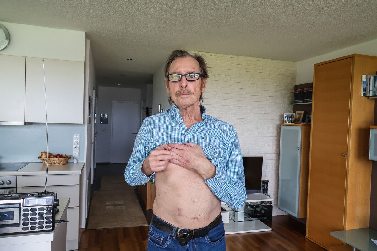 Hermann Lecher (71) ist von den neuen Möglichkeiten der Medizin begeistert. VN/Steurer, KHGB