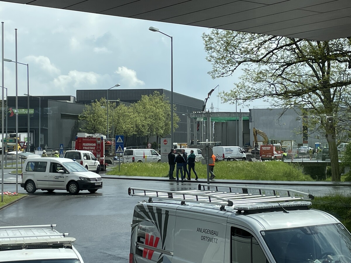 Im Bereich der Baustelle auf dem Firmengelände der Rondo kam es zu einem Gasaustritt.