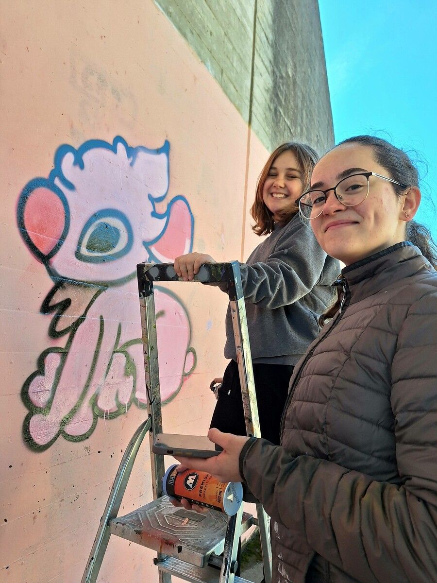 In Rankweil wurde auch ein Graffiti-Workshop angeboten. Ilse Anders