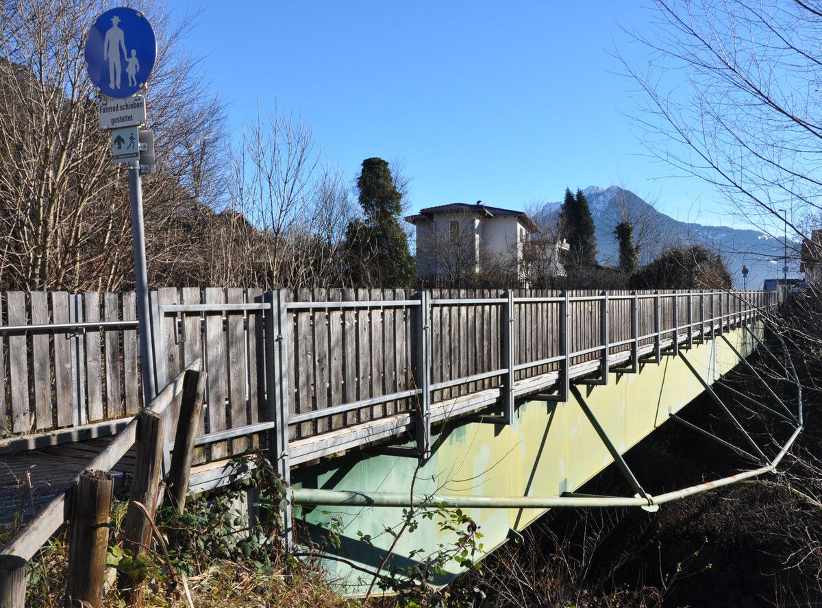 Neubau einer Rad- und Fußgängerbrücke über das Galgentobel. Stadt Bludenz