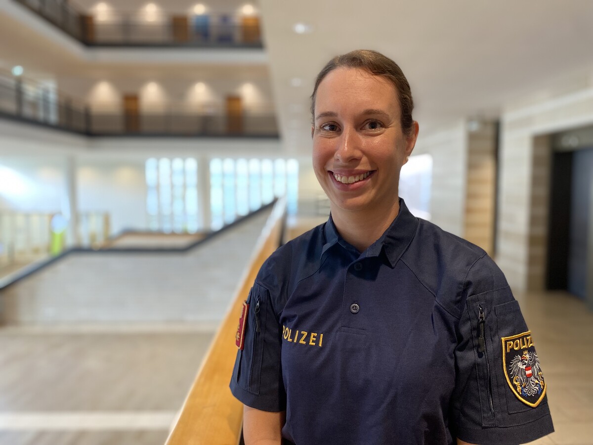 Nina Leitgeb wird Polizisten auch Zug fahren lassen. VN/RAU
